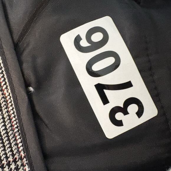 Talbots Pants Women 2 Gray Glen Plaid Ankle Chatham Cropped Preppy Office Career - Picture 13 of 13